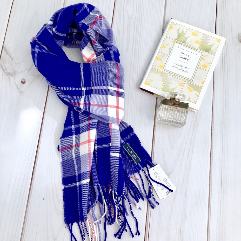Lands’ End Plaid Scarf